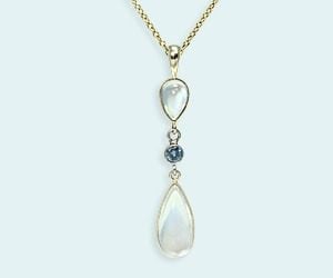 "First Anniversary" moonstone necklace